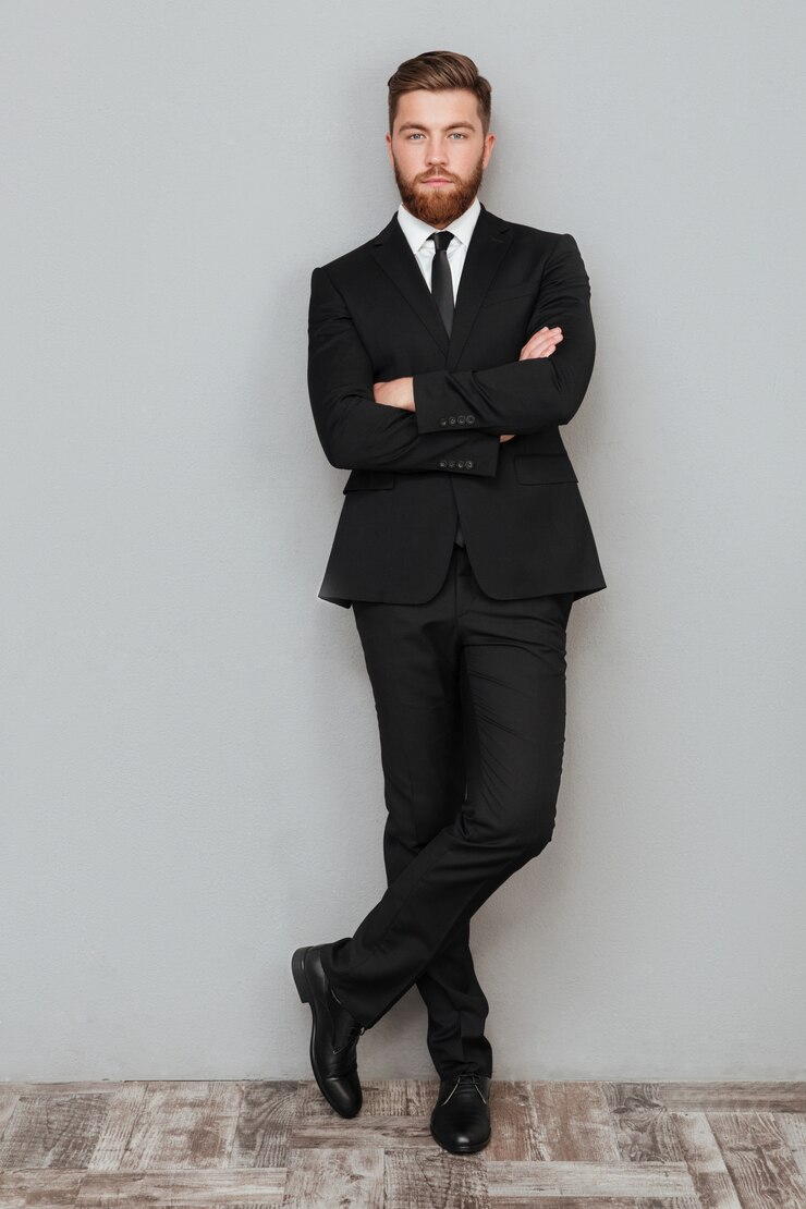 Banking executives in formal attire